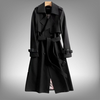 Rose | Klassischer Trenchcoat – Schwarz
