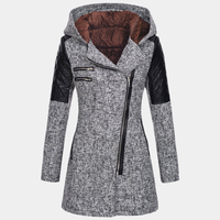 Rosemary™ - Stylische und Gemütliche Winterjacke – Hellgrau (mit Samtkapuze)