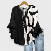 Leah | Schleifen Bluse – Schwarz