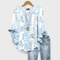 Leah | Schleifen Bluse – Hellblau