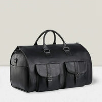 Lillfrid | Klassische Wochenendtasche mit Vintage-Touch – Schwarz