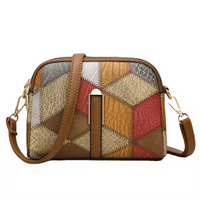 Clio | Mini Umhängetasche Patchwork – Grau