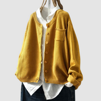 Berlinda™ Gemütlicher Strick-Cardigan – Gelb