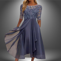 Margherita | Premium Spitzenkleid – Lila