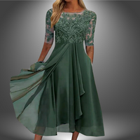 Margherita | Premium Spitzenkleid – Grün