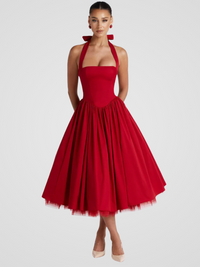 VIVIENNE GRACE MIDIKLEID – Rot