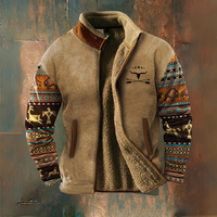 Marcoo – Lässige Fleece Jacke – Hellkhaki