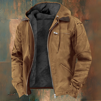 Luccas – Kapuzen Jacke Mit Reißverschluss – Braun