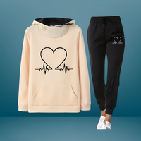 ANGELIKA - SET MIT SWEATSHIRT UND JOGGERHOSE – Gelb