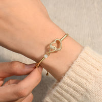 Soultie™ - Ewige Liebe Herz-Anhänger | Mutter-Tochter-Armband – Gold