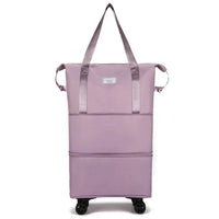 OrdnungMeister™ Stressfreies Reisen und Packen – Lila mit Rädern
