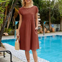 Eunice | Elegantes und vielseitiges Kleid für Frauen – Orange