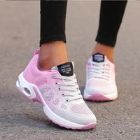 Annelie | Damen Air-Dämpfung Freizeit Sneaker – Rosa