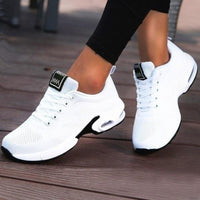 Annelie | Damen Air-Dämpfung Freizeit Sneaker – Weiß