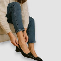 Lara | Croco-Look mit Fußwohl-Garantie – Schwarz