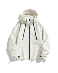 Unisex Jacke | Geschlossene Regenausführung mit Kapuze – Khaki