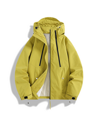 Unisex Jacke | Geschlossene Regenausführung mit Kapuze – Gelb