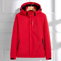 Damen Elegante Regenjacke | Kapuze – Rot