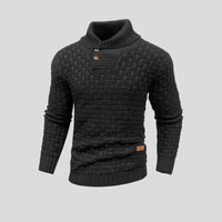 Herren-Pullover mit strukturdesign | Wintertauglich – Schwarz