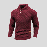 Herren-Pullover mit strukturdesign | Wintertauglich – Rot