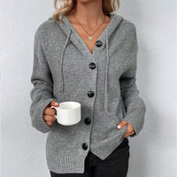 CARA – Luxuriöse Strickjacke für Damen – Grau