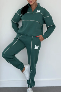 Sportlicher Damen Trainingsanzug | Bequem & Atmungsaktiv – Grün