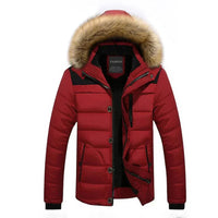 Hochwertige Winterjacke für Herren – Rot