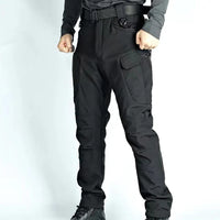 Robuste und wasserabweisende Herren-Outdoorhose – Schwarz