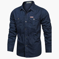Lässiges Herren Cargohemd – Marine