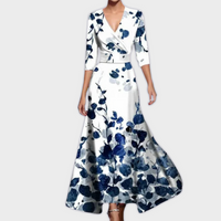 Handgefertigtes Premium Damen Maxikleid – Weiß