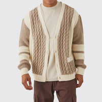 Gestrickter Herren Cardigan – Braun