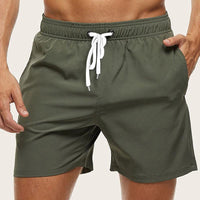 Leo Shorts mit Kordelzug – Oliv