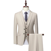 Eleganter Herren-Anzug für Business und Anlässe - Slim Fit – Hellgrau