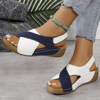 Bequeme Orthopädische Damen Sandalen – Marine
