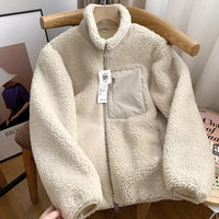 SHARON - WINTERJACKE MIT TEDDY-EFFEKT – Beige