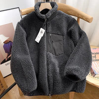 SHARON - WINTERJACKE MIT TEDDY-EFFEKT – Grau