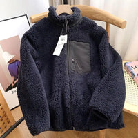 SHARON - WINTERJACKE MIT TEDDY-EFFEKT – Marine