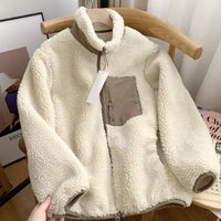 SHARON - WINTERJACKE MIT TEDDY-EFFEKT – Kaffee