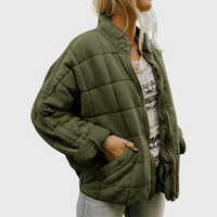 Marlene | Gefütterte Jacke – Olivgrün