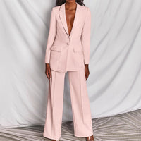 Damen Formelle Zweiteiliges Set | Elegante – Hellrosa