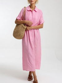Clara | Bequemes Kleid mit lockerer Passform für jeden Tag – Rosa