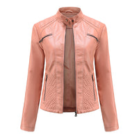 Led | Lederjacke für Damen – Rosa