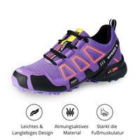 Speed V3 Sommer Wanderschuhe - Bequeme Trekkingschuhe mit Ortho Sohle für Damen – Lila