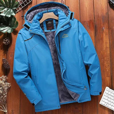 Norman | Herren Winter-Fleecejacke mit Kapuze und Fleece-Innenfutter
