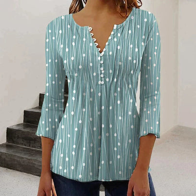 Selina Blouse | Elegante Bluse mit V-Ausschnitt