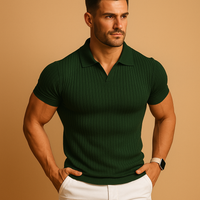 Roman | Herren Poloshirt Slim Fit Modern – Grün