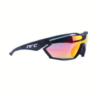 Polycarbonat-Radbrille mit 3 Gläsern – winddichte Brille für Radfahren, Laufen und Outdoor-Aktivitäten – Schwarz Rot