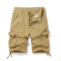 Cargo Shorts für Herren – Leichte Sommerhose mit Seitentaschen – Gelb