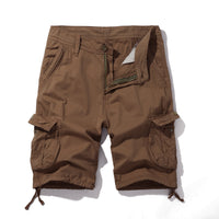 Cargo Shorts für Herren – Leichte Sommerhose mit Seitentaschen – Braun