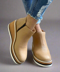 Edelgard | Elegante Stiefel für jeden Tag – Beige